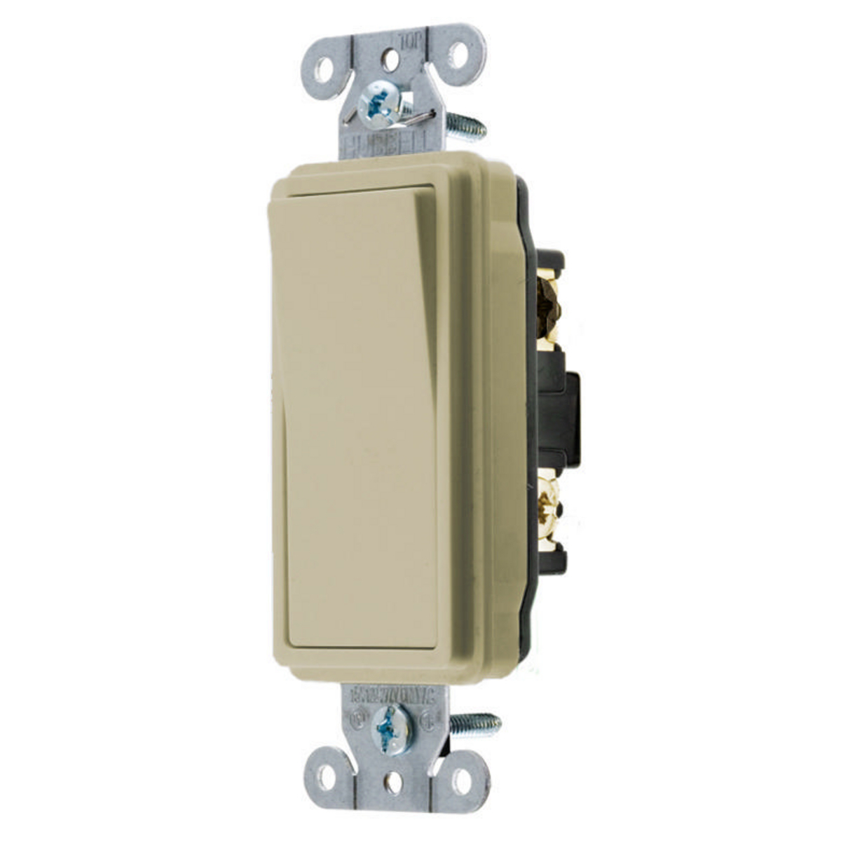 Decorator Switch, Specification Grade, Three Way, 20A 120/277V AC, Back and Side Wired