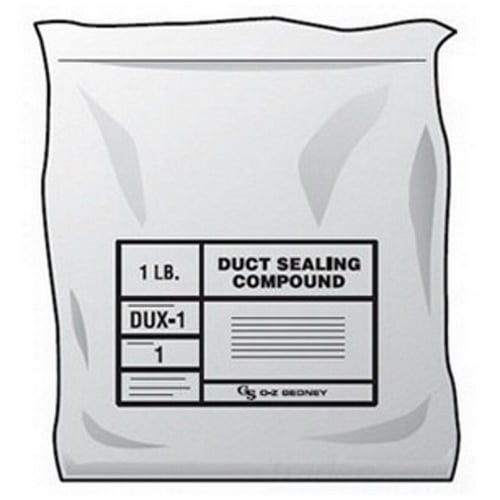 DUX-1 Duct Sealing Compound, 1 lb, Gray