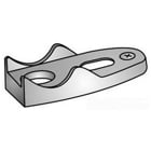 OZ-Gedney Clamp Back, Size: 1/2 IN, 1/4 IN Thick, 1 Holes, Malleable Iron, Finish: Hot Dip Galvanized, Dimensions: 1-7/16 IN Length X 1-1/16 IN Width, 3/8 IN Hole, Dimension E: 3/8 IN X 1/2 IN, Third Party Certification: CSA 009795, Applicable Third