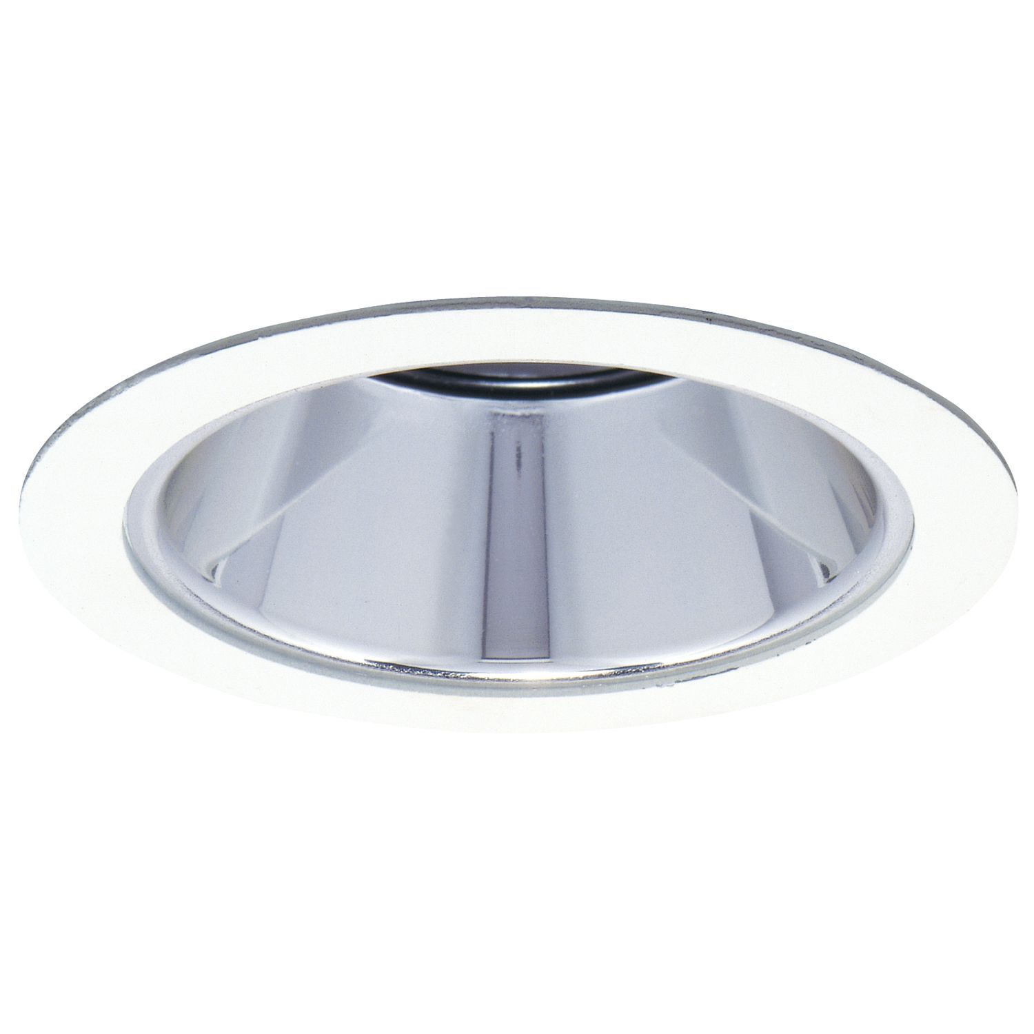4" Trim Reflector White Trim, Clear Specular Reflector, MR16