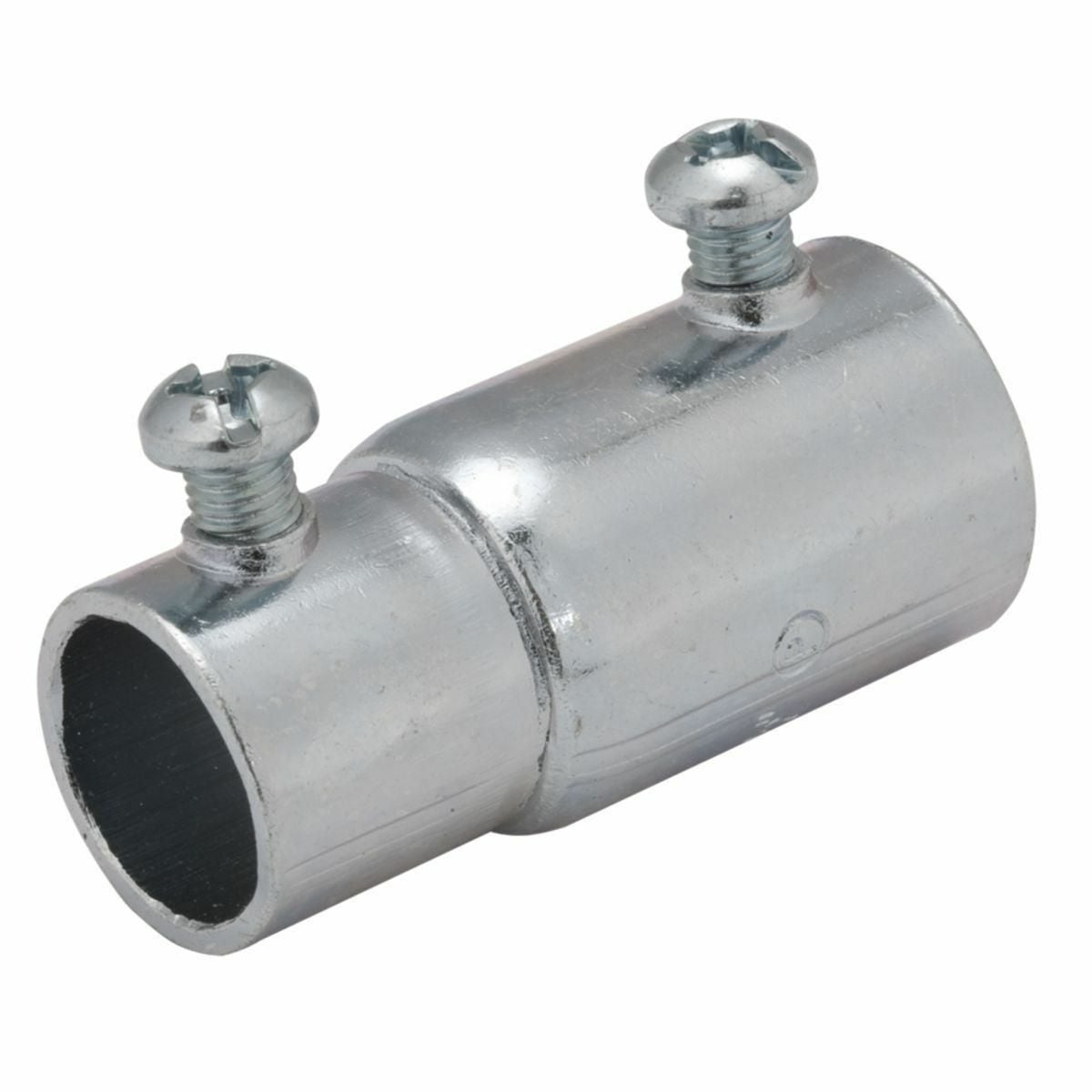 Rigid-EMT Couplings, Set Screw Steel, 3/4 In. Trade Size