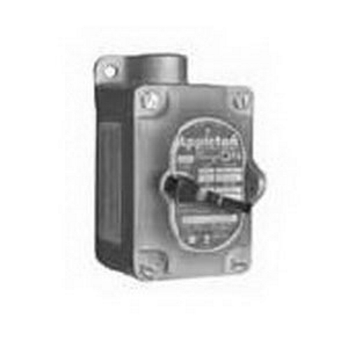 1 Gang Factory Sealed 4-Way Feed-Through Tumbler Switch; 20 Amp, 120 - 277 Volt AC, Front Operated Lever Actuator