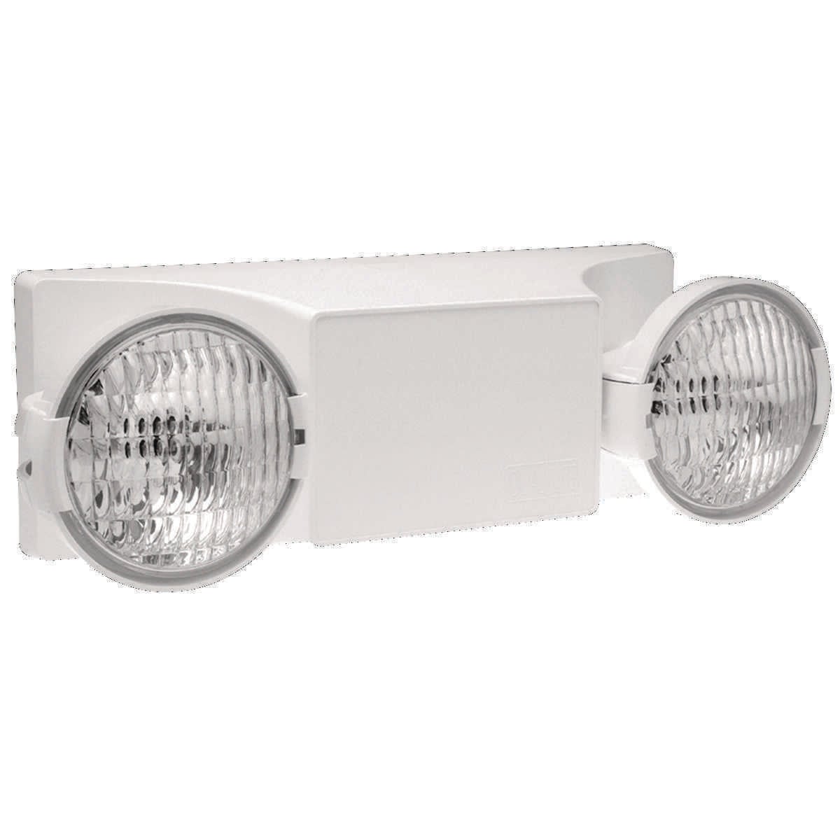 EZ-2 Series, Color: White, Number of Lamps: 2, Lamp Type: Incandescent, Voltage Rating: 120/277 VAC, Wattage: 10.8 W.