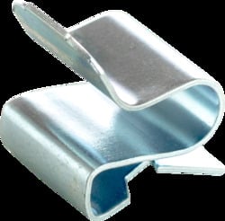 Flange Clip for Cable Support, Fits Flange 5/16 - 1/2" thick, Fits AC/MC Cable O.D. .218 - .281", Zinc Plated