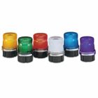 Fireball Strobe Warning Light, 12-24VDC, Blue - Available in 12-24VDC, 24VDC, 120VAC and 240VAC. Six lens colors: Amber, Blue, Clear, Green, Magenta and Red. 10,000 hour strobe tube. Integrated 1/2-inch NPT pipe and surface mount. Indoor/outdoor use. Conformal coated PCB. Type 4X, IP66 enclosure. IP69K compliant. CSA Certified. UL and cUL Listed.