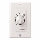 This 30 min white Decorator Auto-Off Timer is designed to replace any standard wall switch - single or multi-gang. The energy-efficient mechanical timer does not  require electricity to operate. In addition, it automatically limits the ON times  for fans, lighting, motors, heaters, and other energy consuming loads.