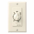 This 60 min almond Decorator Auto-Off Timer is designed to replace any standard wall switch - single or multi-gang. The energy-efficient mechanical timer does not  require electricity to operate. In addition, it automatically limits the ON times  for fans, lighting, motors, heaters, and other energy consuming loads.