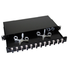 Fiber Optic, Rack mount Panel, 1-Unit,With (12) SC-SX, Single Mode