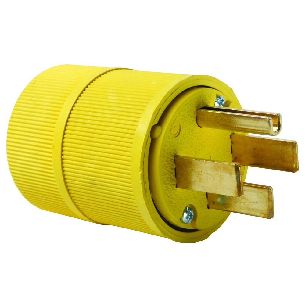 Gator Grip Plug, 3pole 4wire 50amp 125/250volt, yellow