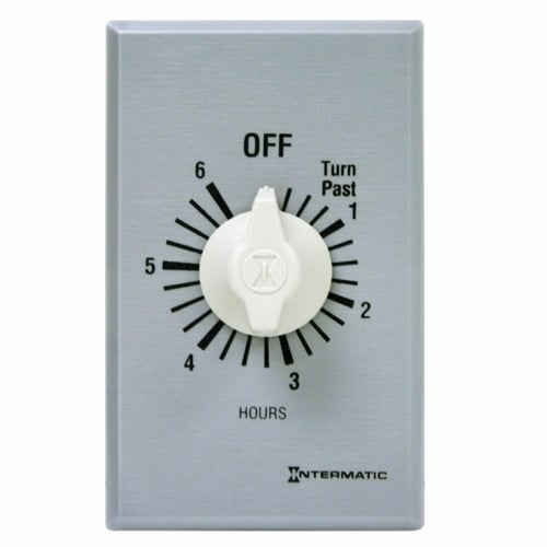 6 HOUR Commercial Auto-Off Timer is designed to replace any standard wall switch - single or multi-gang. This energy-efficient mechanical timer does not require electricity to operate. In addition, it automatically limits the ON times for fans, lighting, motors, heaters, and other energy consuming loads.