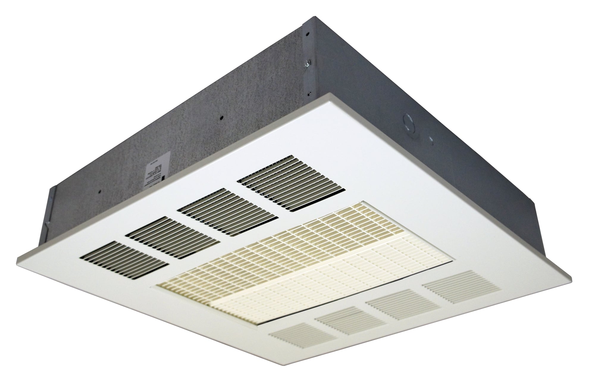 HEATER SECTION 4KW 208V When wall and floor space is minimal, electric ceiling heaters get the job done. Mounted flat or recessed to the ceiling, these heaters are ideal for conference rooms, waiting areas, bathrooms and lobbies.