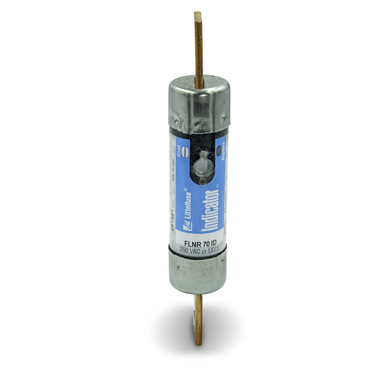 Littelfuse FLNR_ID Indicator fuses provide visual blown fuse indication at a glance. The patented state-of-the-art solid state design provides maximum reliability and superior performance characteristics in a true dual-element design. The use of Indicator fuses reduces down-time, nuisance opening, increases safety, and can save thousands of dollars in lost production time.