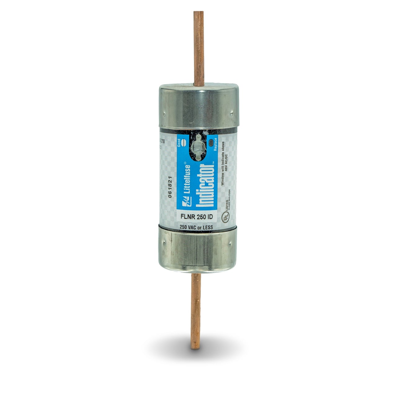 Littelfuse FLNR_ID Indicator fuses provide visual blown fuse indication at a glance. The patented state-of-the-art solid state design provides maximum reliability and superior performance characteristics in a true dual-element design. The use of Indicator fuses reduces down-time, nuisance opening, increases safety, and can save thousands of dollars in lost production time.