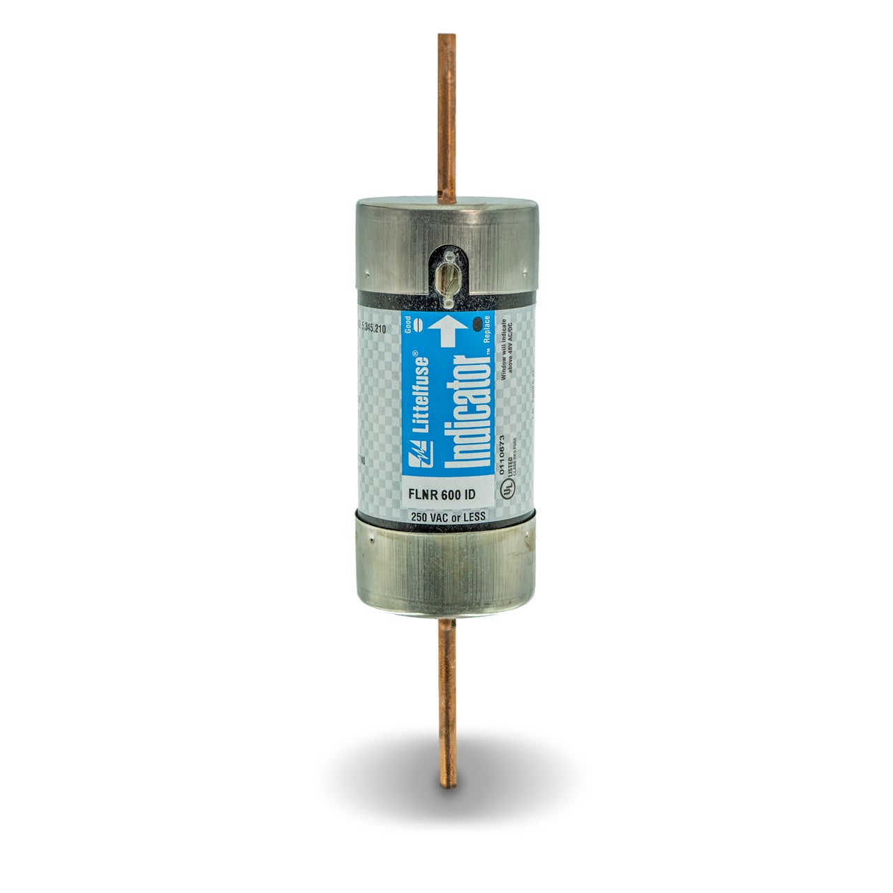 Littelfuse FLNR_ID Indicator fuses provide visual blown fuse indication at a glance. The patented state-of-the-art solid state design provides maximum reliability and superior performance characteristics in a true dual-element design. The use of Indicator fuses reduces down-time, nuisance opening, increases safety, and can save thousands of dollars in lost production time.