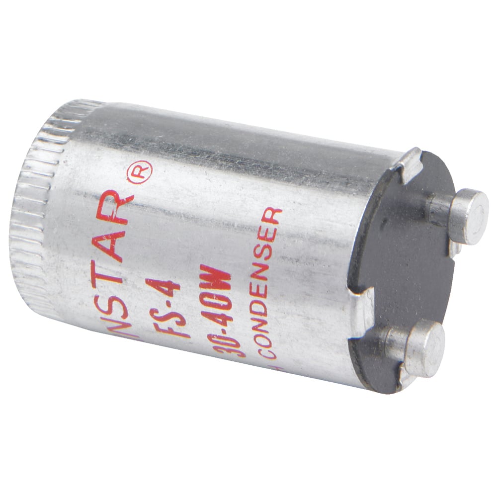 Glow switch starter without reset, 2 pins, 13, 30 and 40 watt.