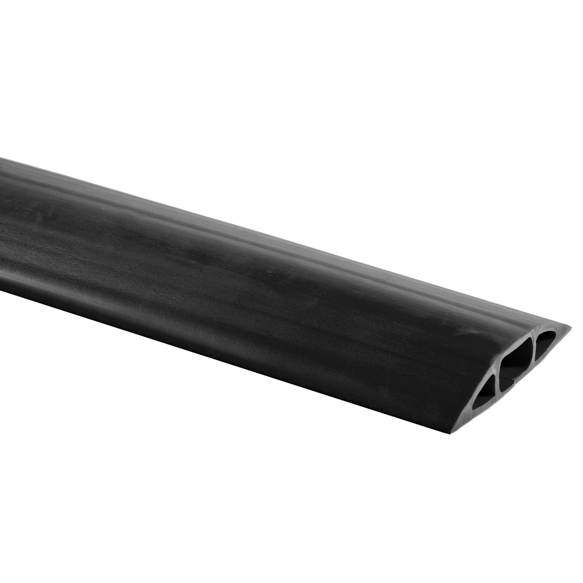 Kellems Wire Management, FloorTrak Flexible Non-Metallic Cover for Cables, Size 2, Black, 10'