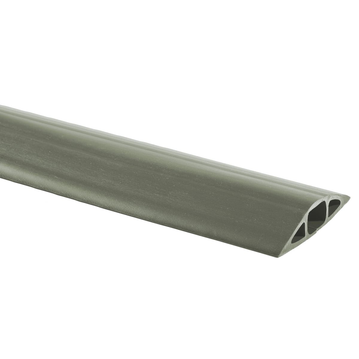Kellems Wire Management, FloorTrak Flexible Non-Metallic Cover for Cables, Size 2, Gray, 10'