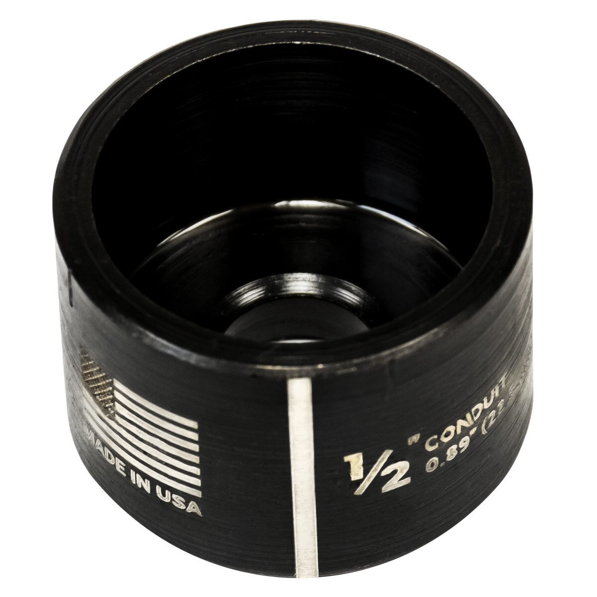 1/2" Conduit Slug-Buster SC Die. 7/8" (.885 mm) Actual Hole Size. Packaged Replacement Die
