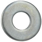 Flat Washer, Steel material, Zinc Plated Finish, 1/16 in. thickness, 3/4 in. outside diameter, 5/16 in. inside diameter, fits bolt size 1/4 in.