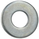Flat Washer, Steel material, Zinc Plated Finish, 1/16 in. thickness, 1 in. outside diameter, 7/16 in. inside diameter, fits bolt size 3/8 in.