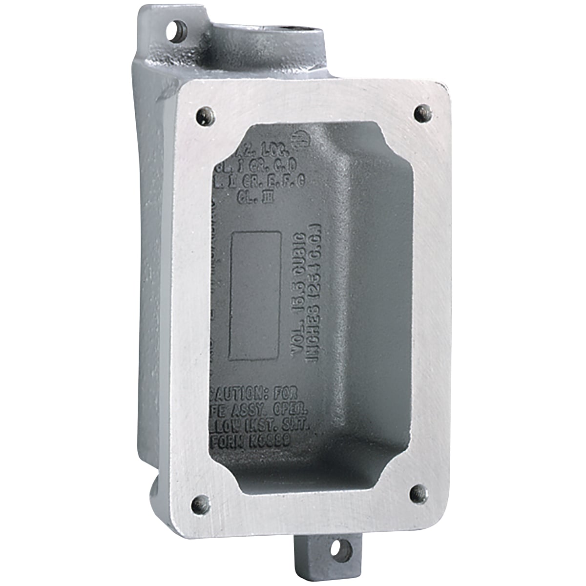 FXB Series Aluminum Dead-End Single-Gang Splice Box - Factory Sealed -Hub Size "