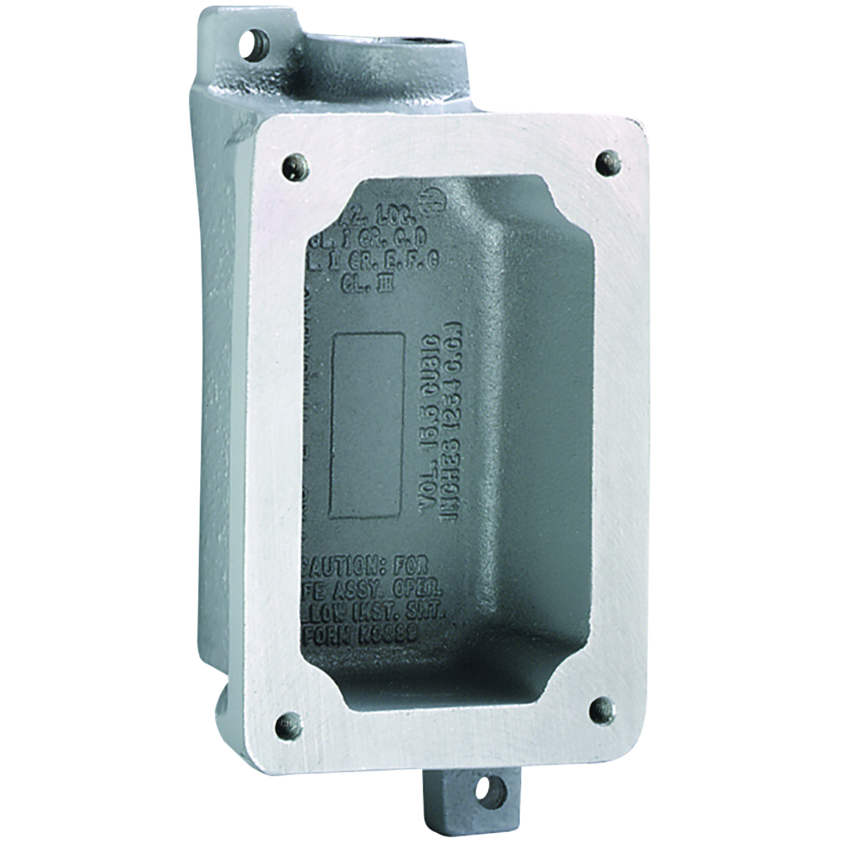 FXB Series Aluminum Dead-End Single-Gang Splice Box - Factory Sealed -Hub Size "