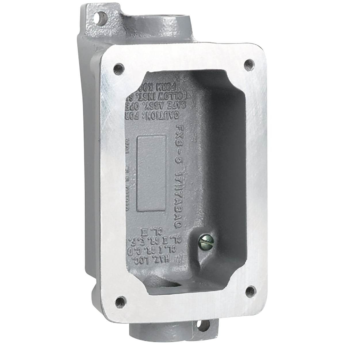 FXB Series Aluminum Feed-Thru Single-Gang Splice Box - Factory Sealed- Hub Size "