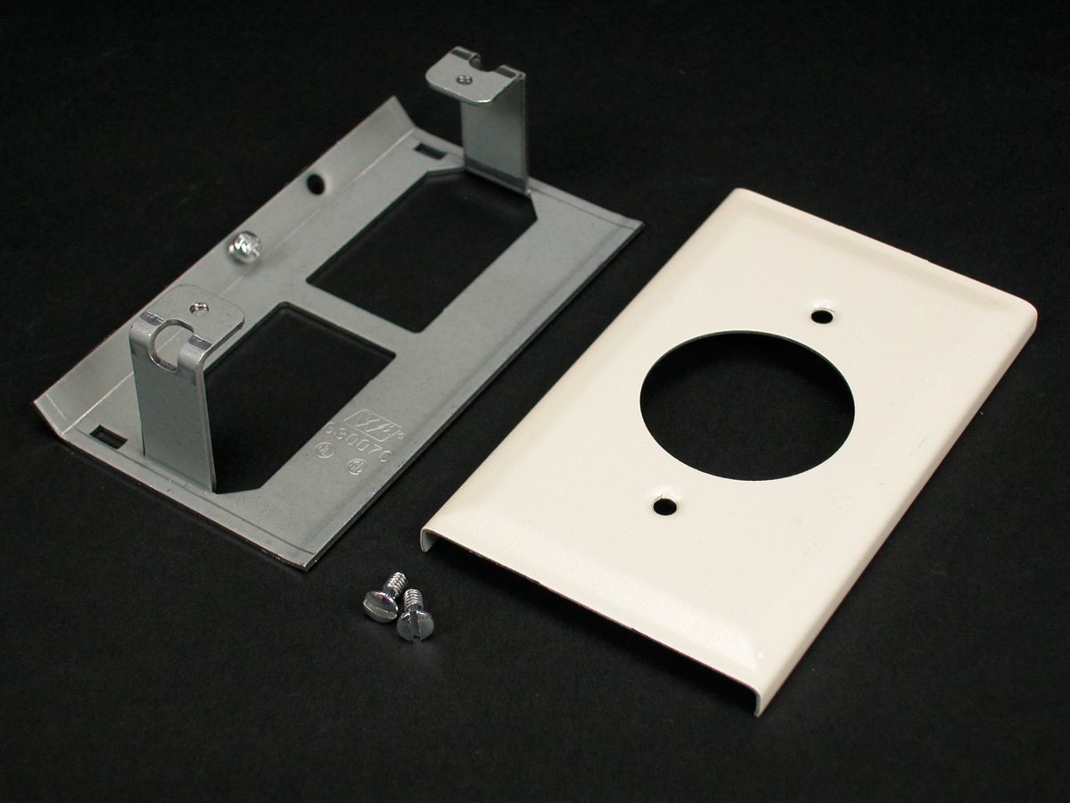WiremoldGRY SGL Receptacle PLATE