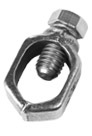 Ground Rod Clamp,Galvan,CNDTR Range (Main/Primary): 2 STRD - 10 Solid