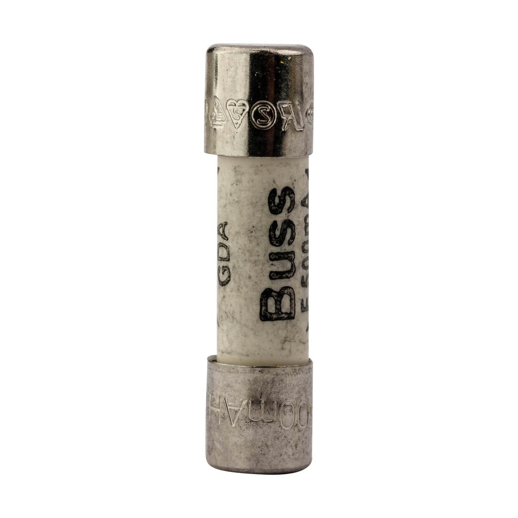 Eaton GDA Series Fast-acting fuse 0.500A, 250 Vac, 32 Vdc (self certified), GDA-500MA