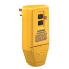 Power Protection Products, GFCI Plugs, Commercial, Manual Set, 15A 120V AC, 5-15R, Plug Only, 4-6 mA Trip Level, Yellow.