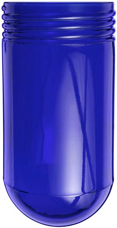 Vaporproof Globe Glass 100 Series Blue