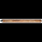 Ground Rod, 8 ft. length, Copper material, 1/2 in. diameter