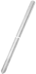 Ground Rod,Galvan,8 FT LEN,0.539 - 0.555 IN Actual Diameter,CU,STL