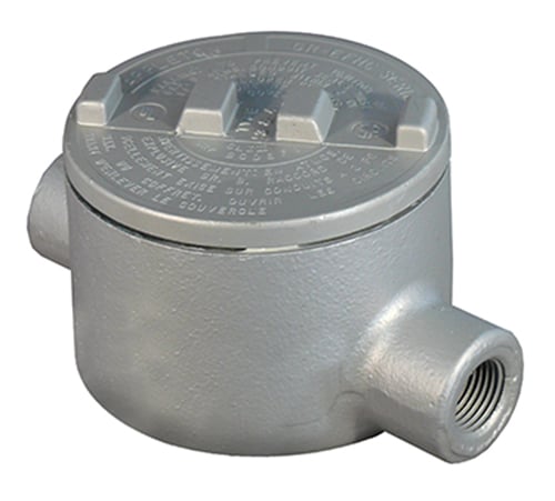 Type C Conduit Body, 1-1/4 inch, Aluminum, Epoxy Powder Coated