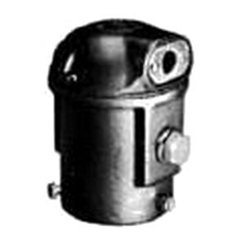 Slipfitter Adapter; Malleable Iron, Zinc-Plated Chromate Sealed With Architectural Bronze Polyester