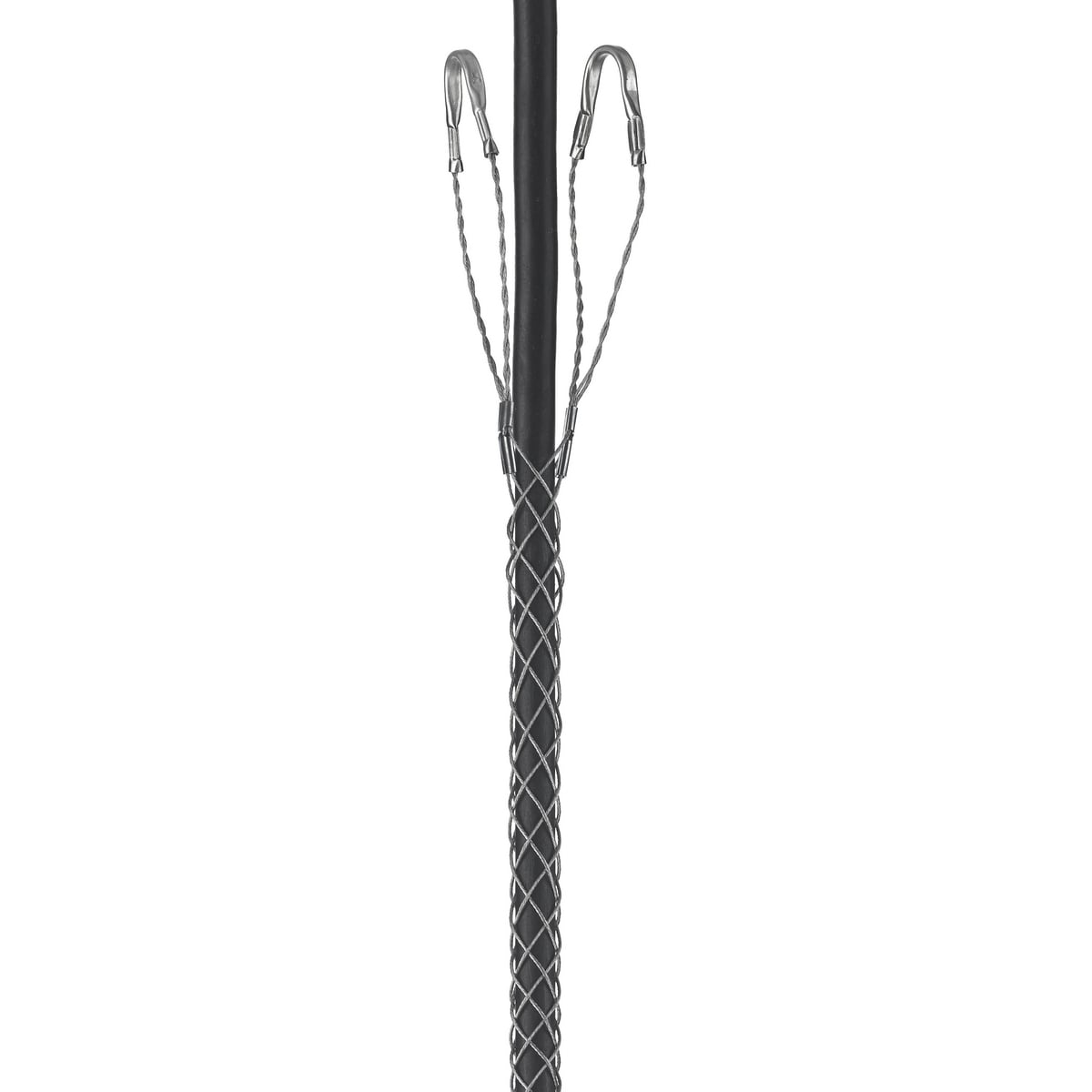 Support Grips, Double Eye, Single Weave, Closed Mesh, Stainless Steel, 1.75-1.99"