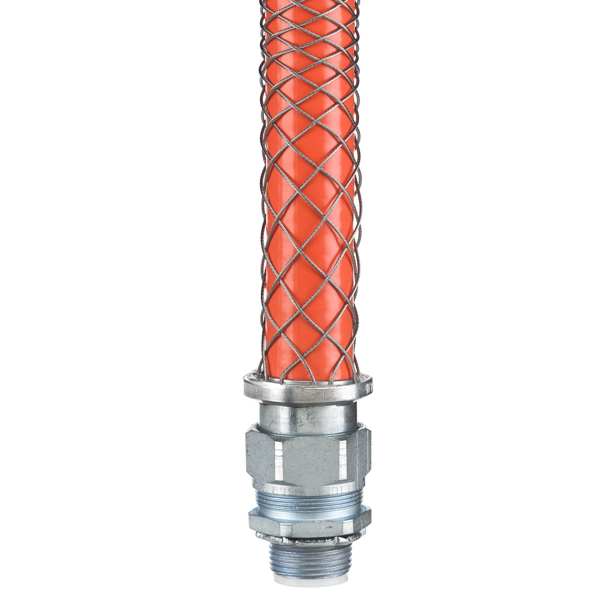 Kellems Wire Management, Liquidtight System, Straight Male Type A Connector, 1/2", Steel