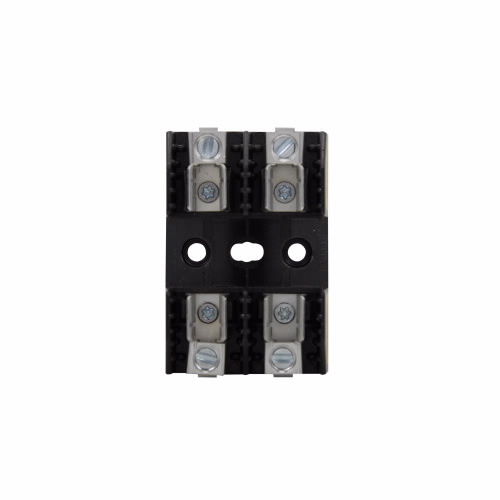 Fuse Block, 0.1-30A, 250V, Class H, Thermoplastic material, DIN rail mounting, Box lug w/clip with reinforced spring connection, Two-pole, 10 kAIC RMS Sym. interrupt rating, #2-14 AWG (copper), #2-12 AWG (aluminum) wire size, H250 series