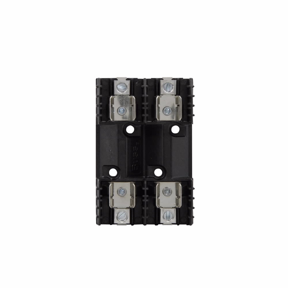 Fuse Block, 31-60A, 250V, Class H, Thermoplastic material, DIN rail mounting, Box lug connection, Two-pole, 10 kAIC RMS Sym. interrupt rating, #2-14 AWG (copper), #2-12 AWG (aluminum) wire size, H250 series
