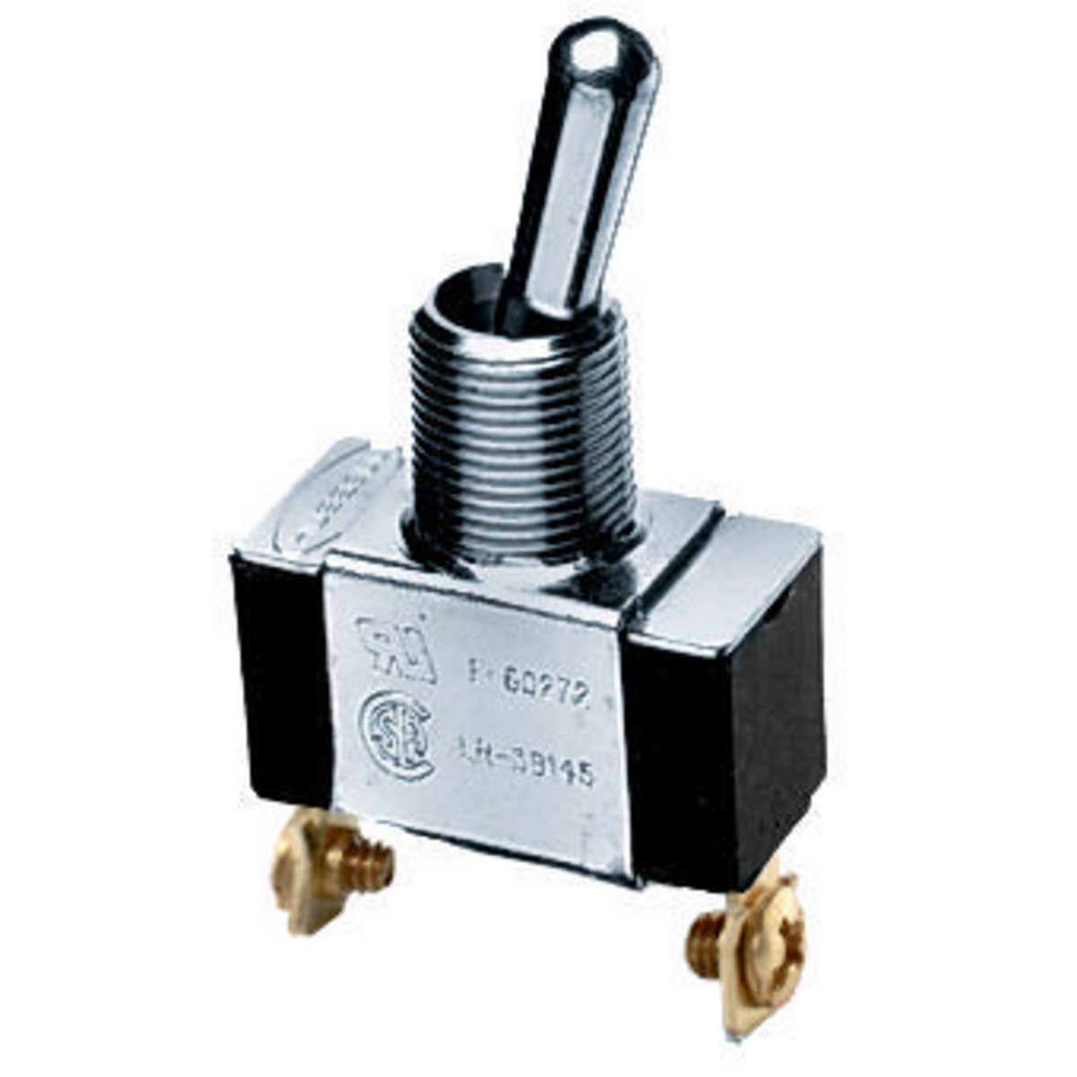Switches and Lighting Controls, Commercial Grade, Panel Mount and Specialty Switches, Bat Handle Switches, Single Pole Single Throw, 10A 250V/10A 125V, Spade Terminals,