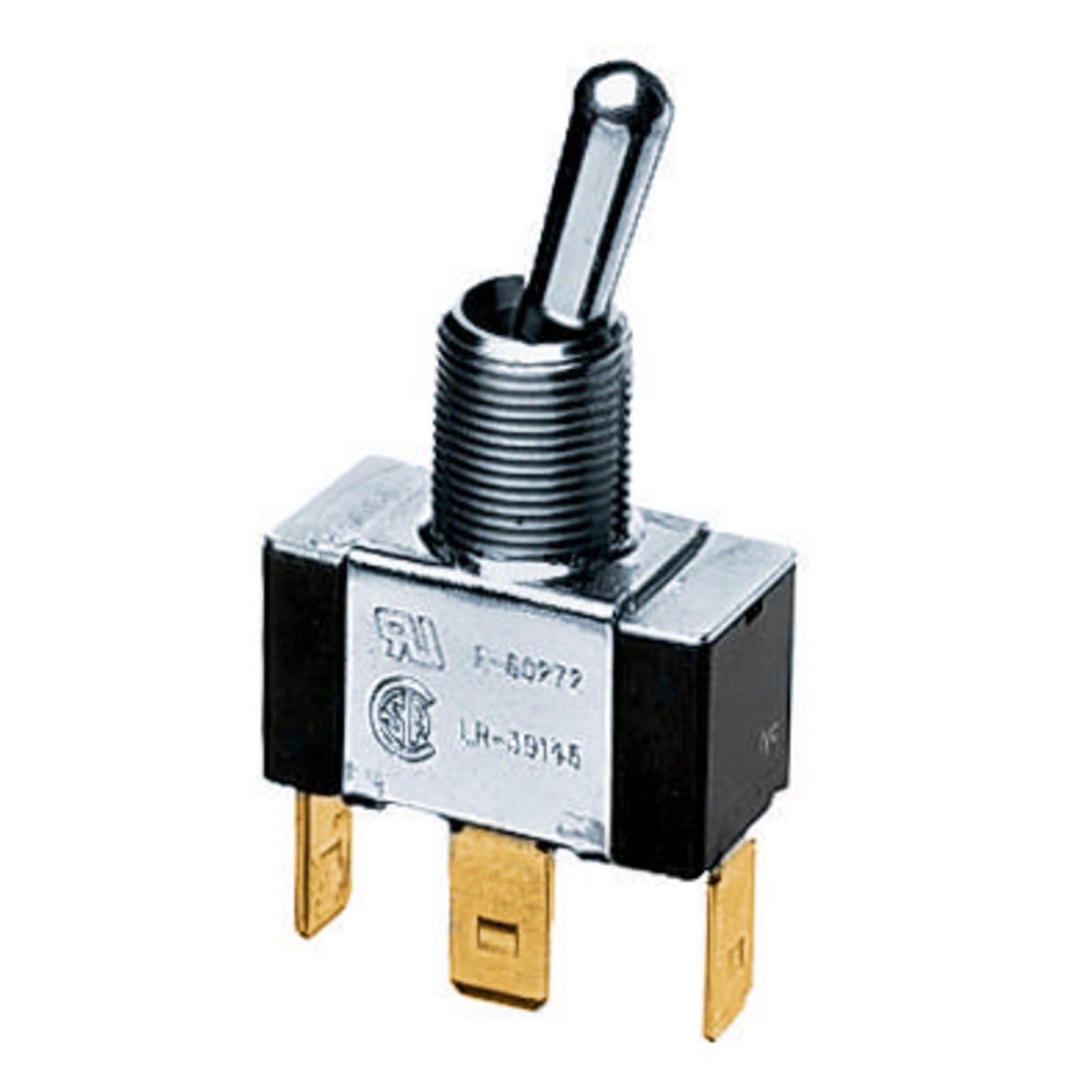Switches and Lighting Controls, Commercial Grade, Panel Mount and Specialty Switches, Bat Handle Switches, Single Pole Double Throw 10A 250V/10A 125V, Terminal Screws,