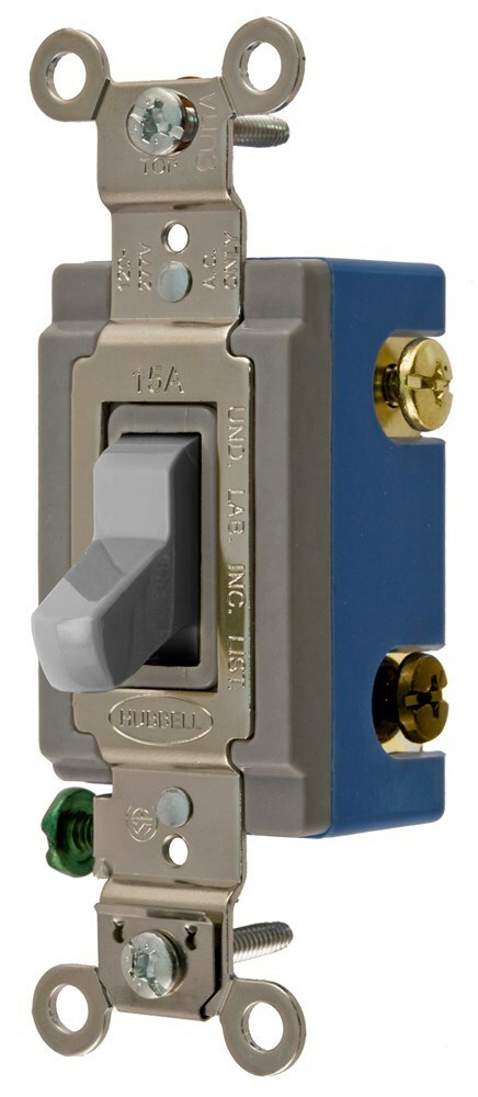 4 WAY TOG, IND GRD, 15A 120/277V, GY