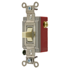Switches and Lighting Controls, Industrial Grade, Toggle Switches, General Purpose AC, Momentary Single Pole Double Throw Center Off, 20A 120/277V AC, Terminal Screws, Ivory Toggle