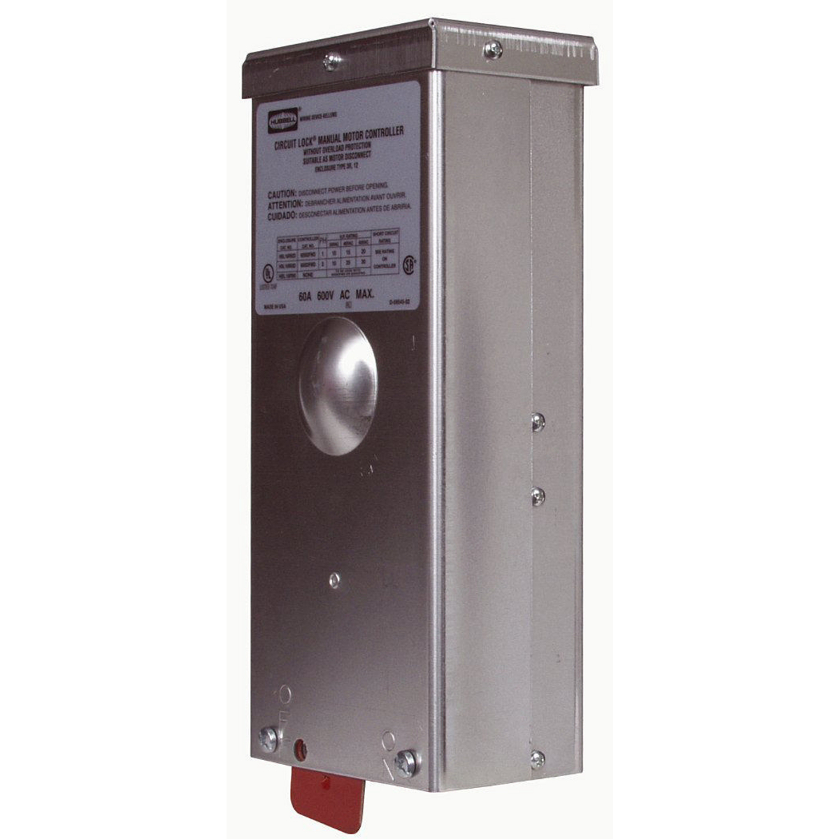 Switches and Lighting Controls, Industrial Grade, Switched Enclosures, Motor Disconnects, Enclosure Only, For 30, 40 and 60A Aluminum, NEMA 3R