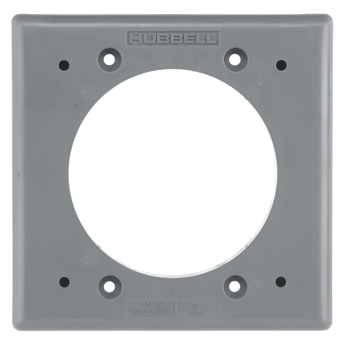 Twist-Lock Devices, Safety-Shroud Accessories, Straight Watertight Wall Box Adapter