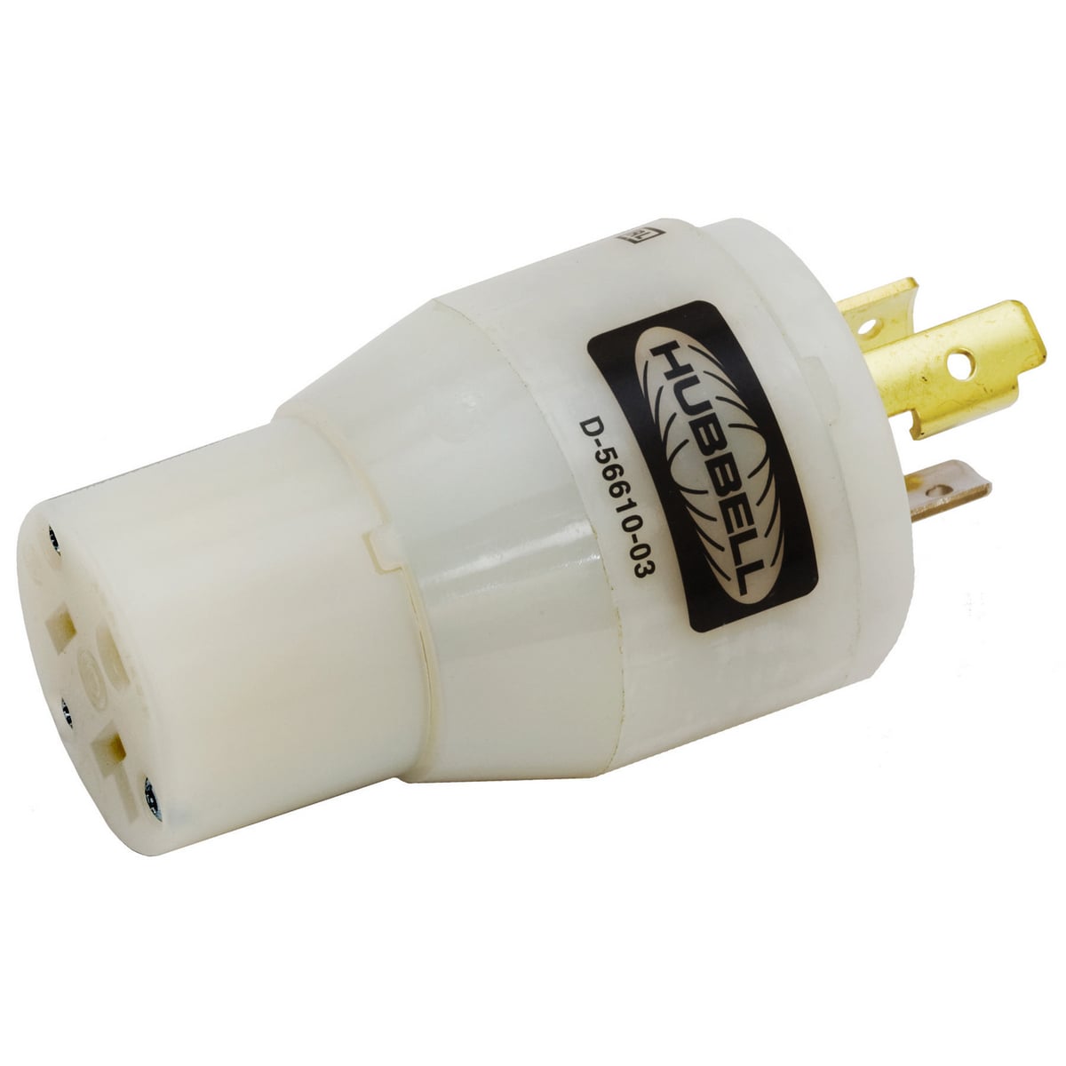 Nylon Convenience Adapter, NEMA L5-15P To NEMA 5-20R