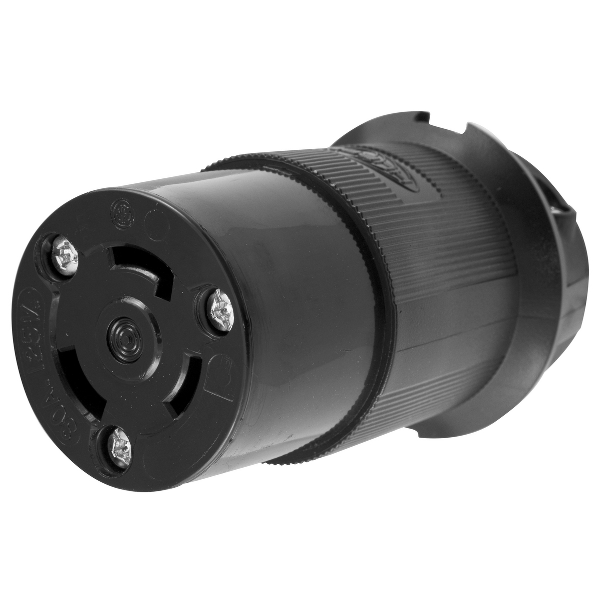 Twist-Lock Industrial Female Connector Body, 30A 125V, 2-Pole 3-Wire Grounding, L5,Screw Terminal