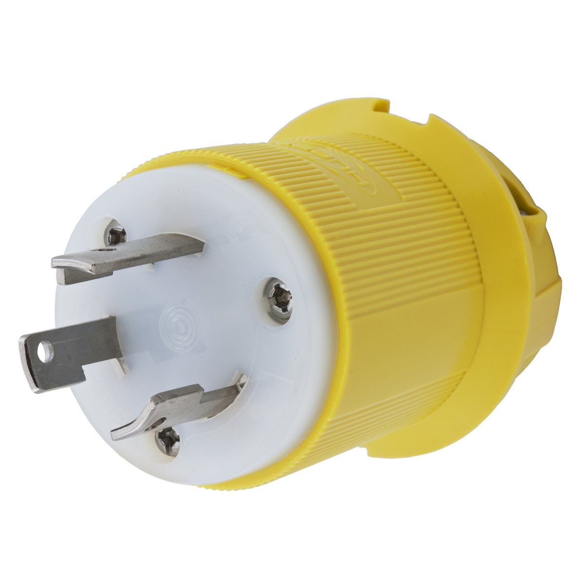 Twist-Lock Marine Grade Male Insulgrip Plug, 30A 125V AC, 2-Pole 3-Wire Grounding, NEMA L5,Screw Terminal, Corrosion resistant Nylon