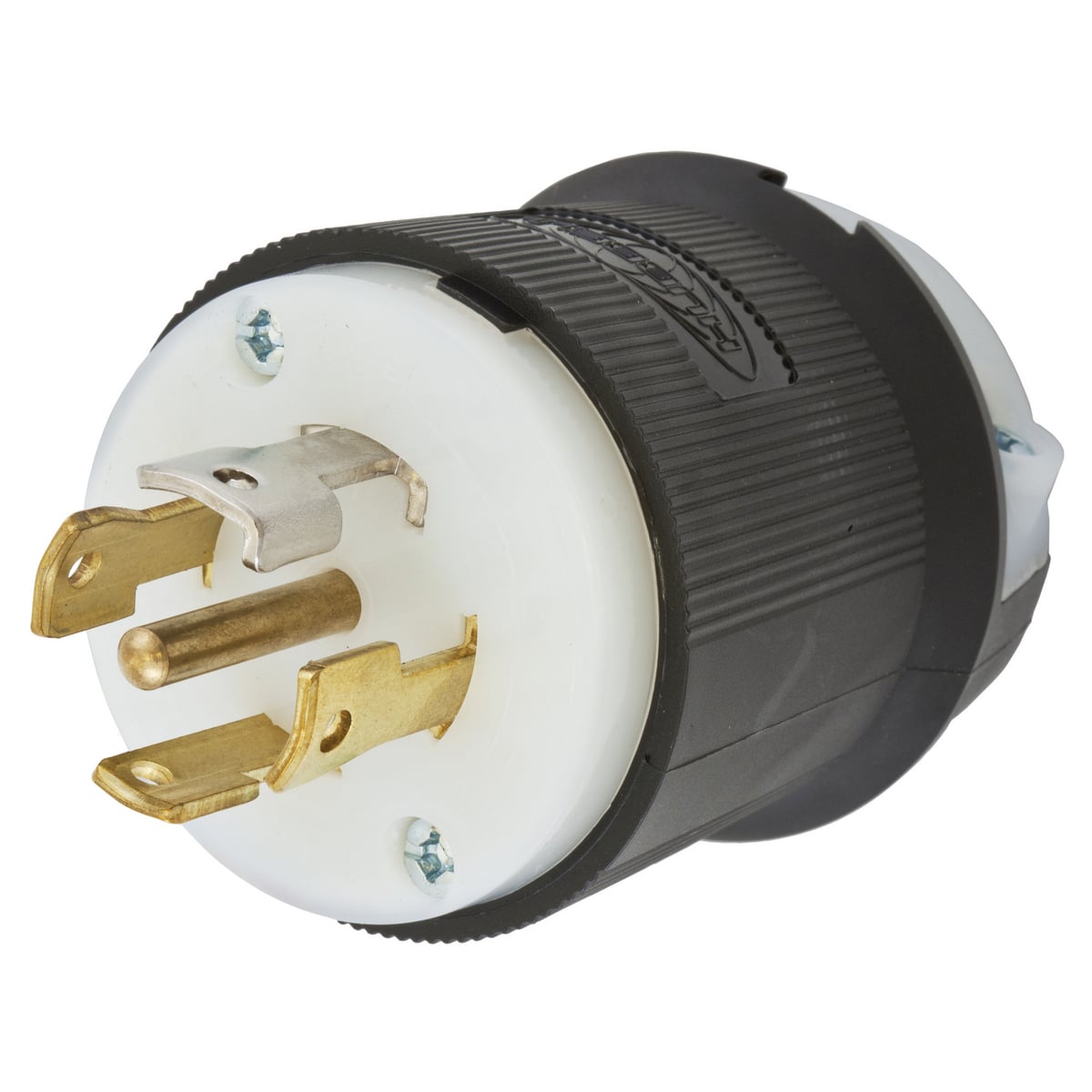 Twist-Lock,Insulgrip Plug, 30A, 3 Phase Y 120/208V AC, 4-Pole, 5 Wire Grounding, NEMA L21 and white for flat cable